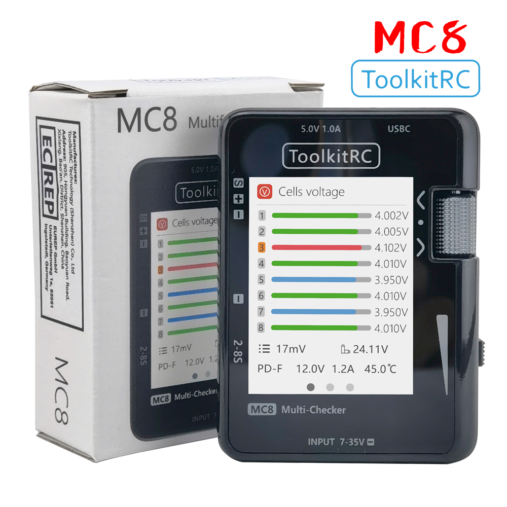 Pwm Charge Controller - ToolkitRC MC8 SC100 Mini Tester Baterii