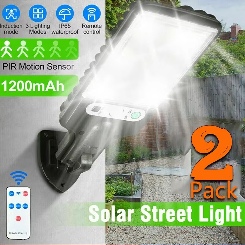 Solar Street Light Led - Zewnętrzne solarne lampy ogrodowe z czujnikiem