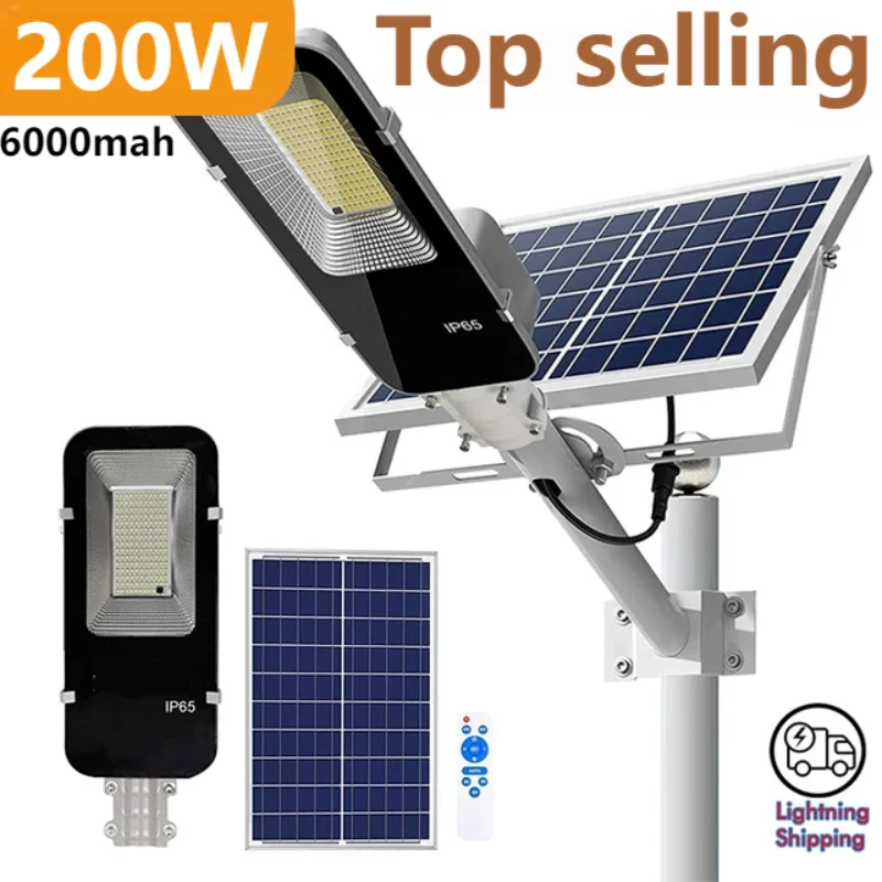 Solar Street Light Led - 200W potężna lampa słoneczna zewnętrzna słoneczna
