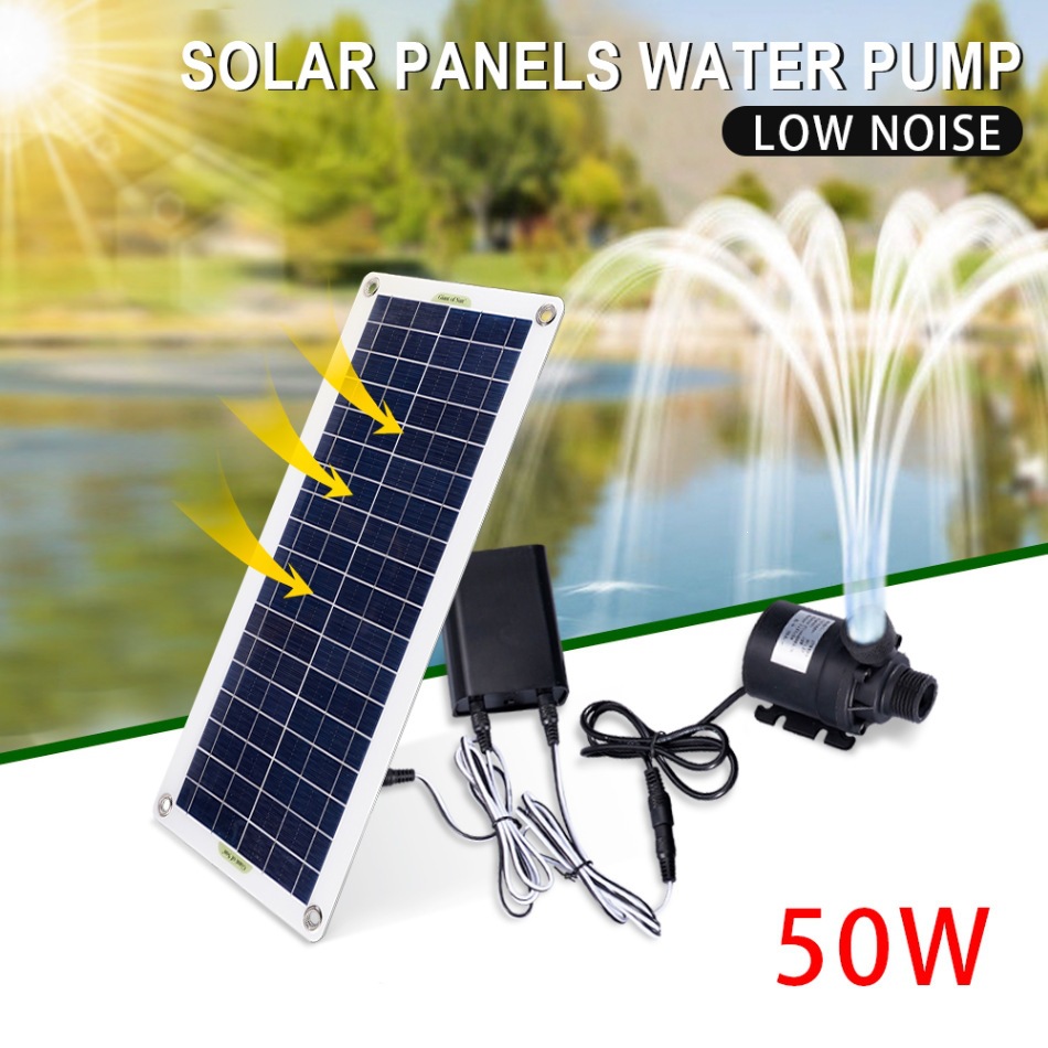 Solar Pool Pump Kit - Zestaw pompy wodnej solarnej 50W, cicha