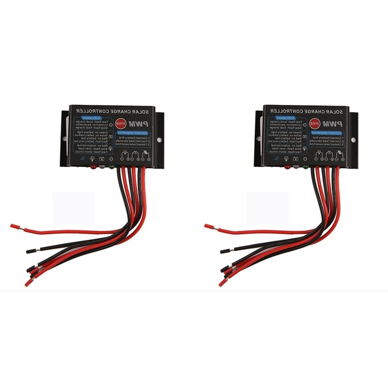 Pwm Charge Controller - T24C 2X 10A 12V IP67 Wodoodporny