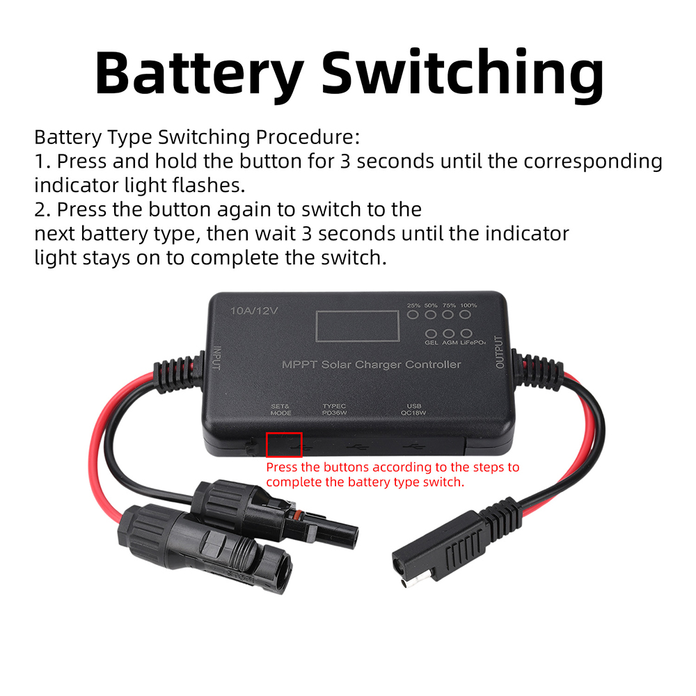 Kontroler ładowania solarnego  – Pwm Charge Controller recenzja i cena
