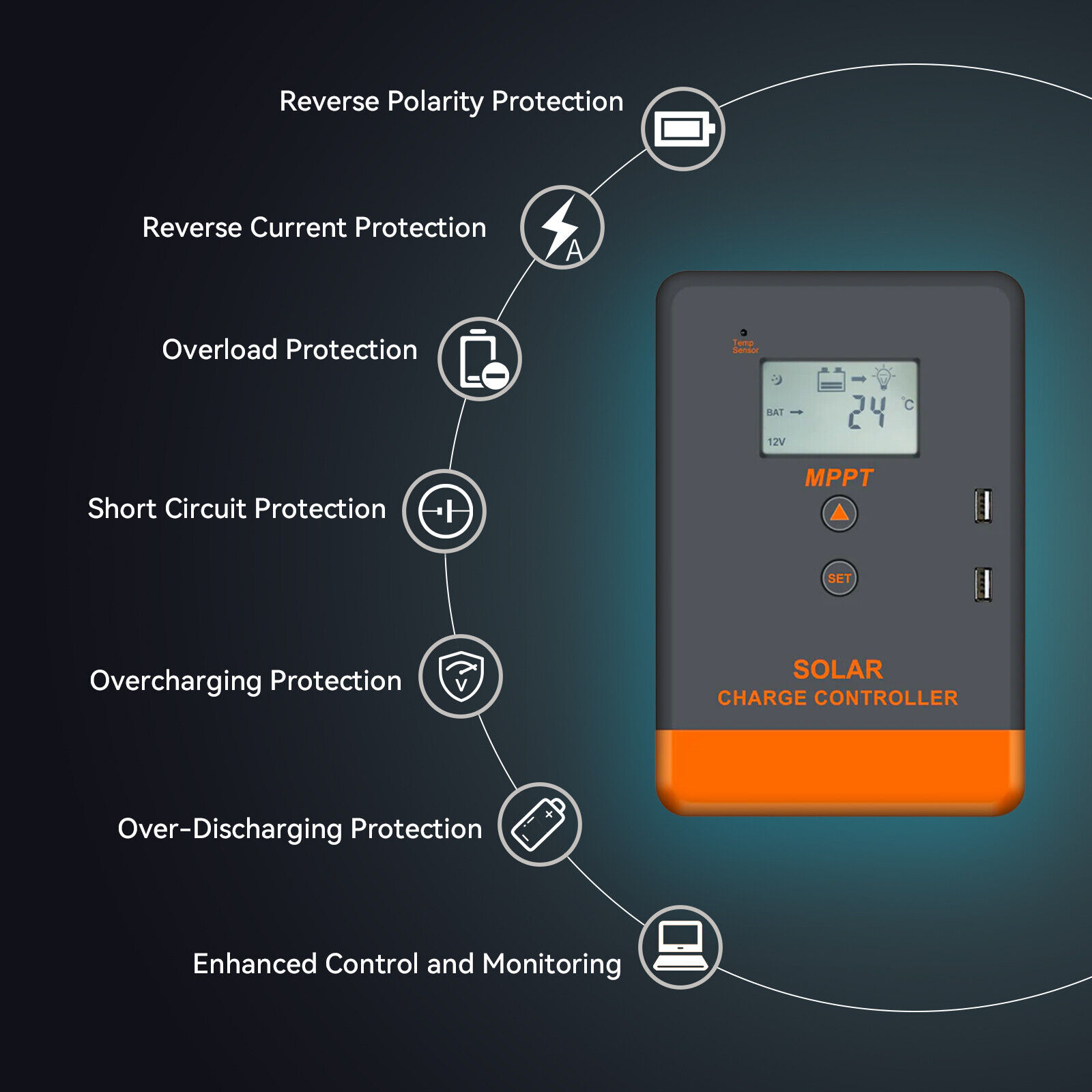 Kontroler ładowania solarnego  – Pwm Charge Controller recenzja i cena