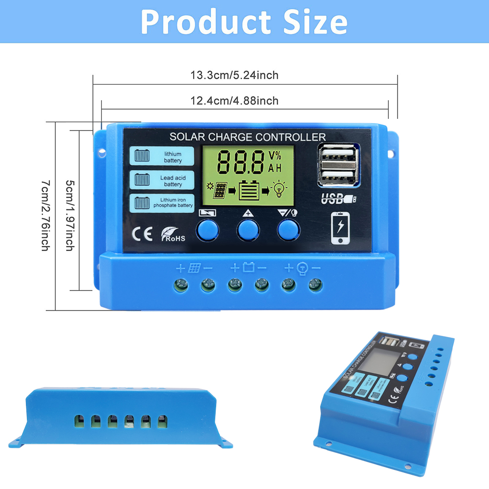 24-godzinna wysyłka 10A 20A 30 – Pwm Charge Controller recenzja i cena