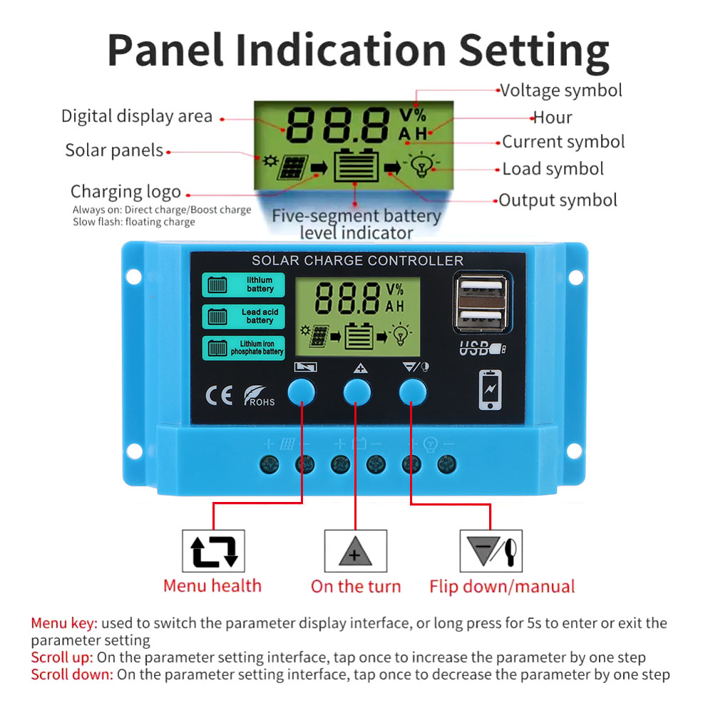 Regulator Ładowania Solarnego  – Pwm Charge Controller recenzja i cena
